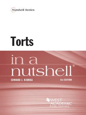 cover image of Torts in a Nutshell